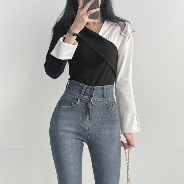 Design Bottoming Shirt Off-the-shoulder Top For Women