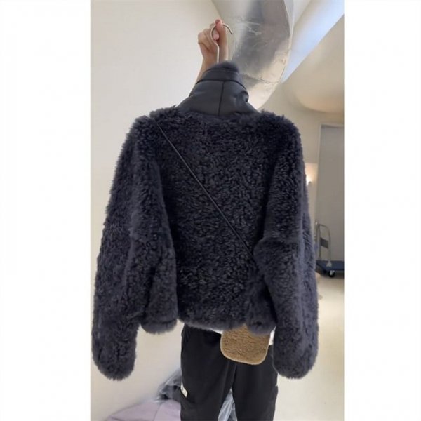 Thickened Fur One-piece Top For Women