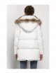 High-end Rabbit Fur Eiderdown Outerwear Mid-length Padded Coat Women