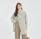 Stand Collar Loose Woolen Female Reversible Cashmere Coat