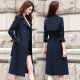 Silky Draping Effect Women's Clothing Overknee Coat