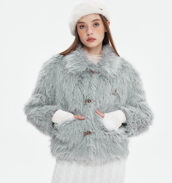 European And American Cashmere Fur High-grade Coat For Women