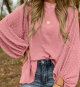 Women's New Round Neck Chiffon Blouse