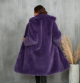 Thickened Long Section Suit Collar Mid-length Plush Fur Coat