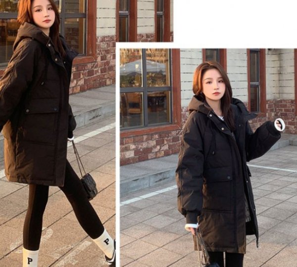 Type Loose Bread Suit Hooded Padded Jacket Korean Padded Jacket